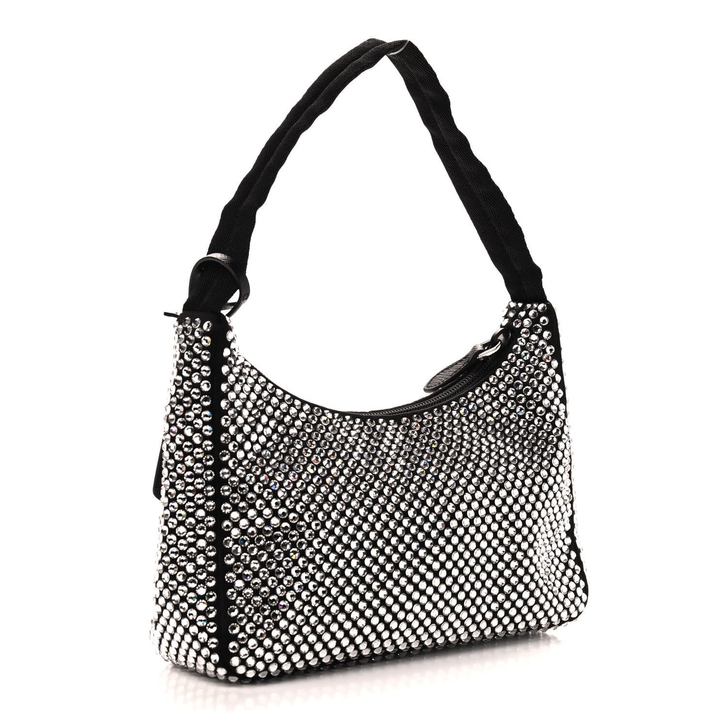 Satin Crystal Mini Re-Edition 2000 Bag Cristal
