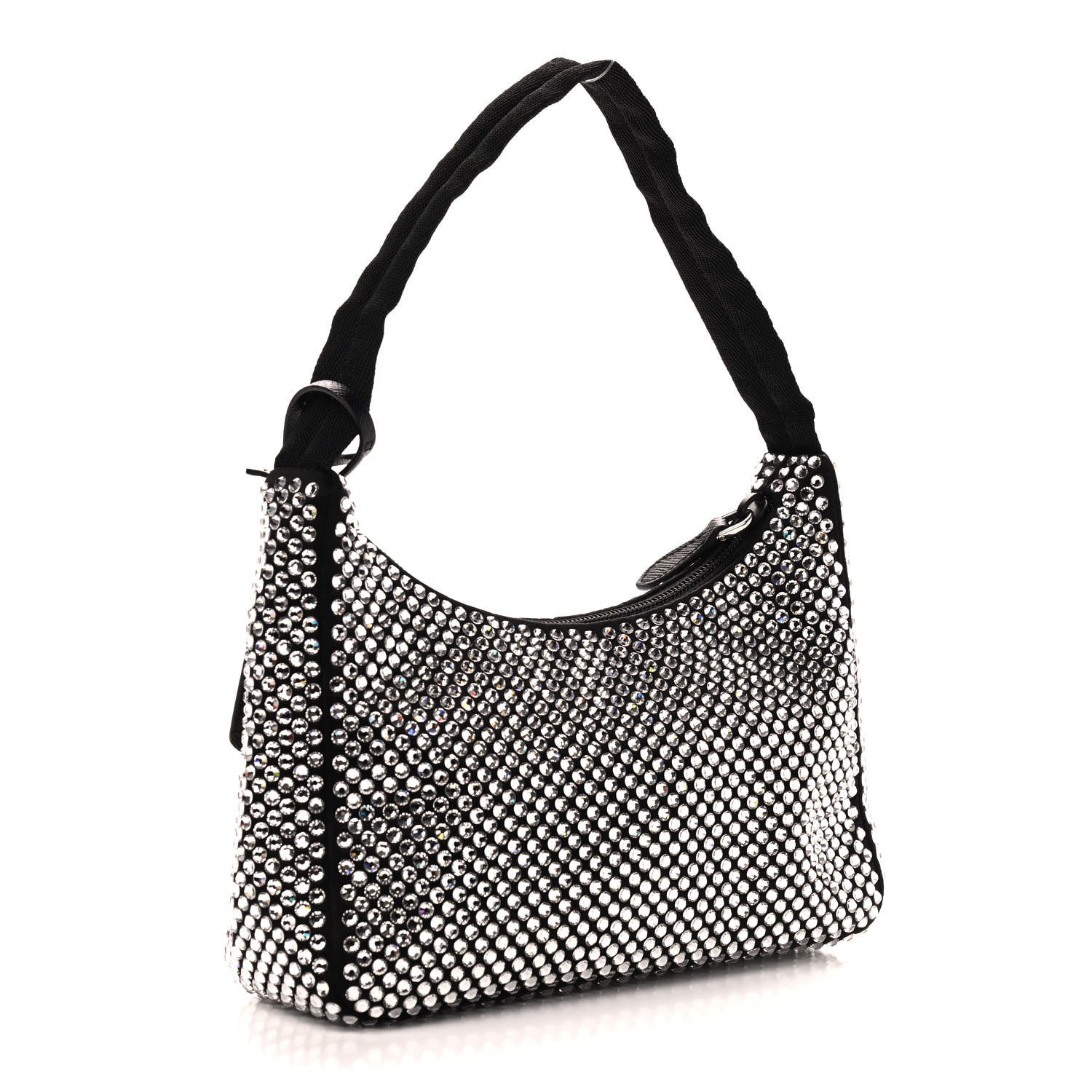 Prada Satin Crystal Mini Re-Edition 2000 Bag Cristal 3 of 10