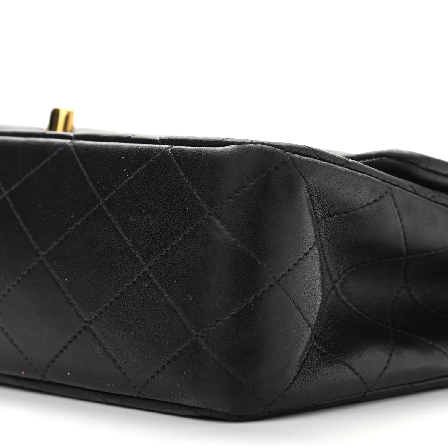 Chanel Lambskin Quilted Medium Double Flap Black 9 of 14