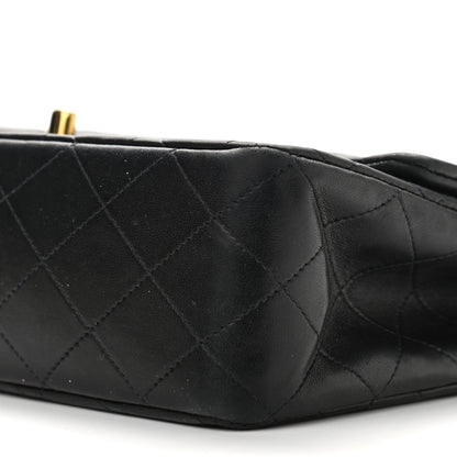 Chanel Lambskin Quilted Medium Double Flap Black 9 of 14