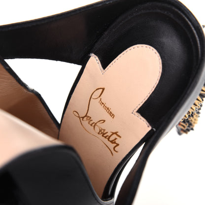 Christian Louboutin Calfskin Spike Pumps 37.5 Black 7 of 9