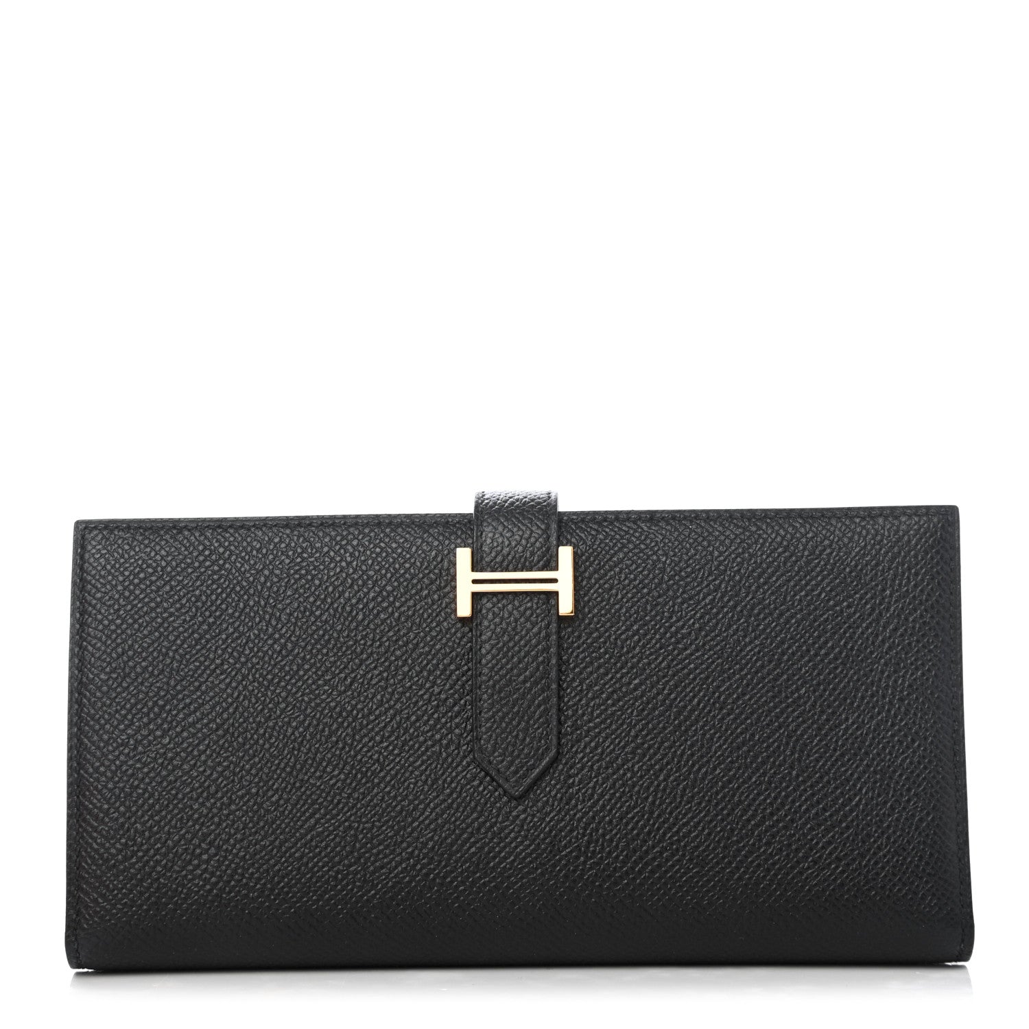 Hermes Epsom Bearn Gusset Wallet Black 1 of 4