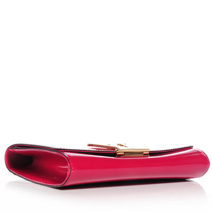 Louis Vuitton Patent Louise Clutch Rose Indien 3 of 7