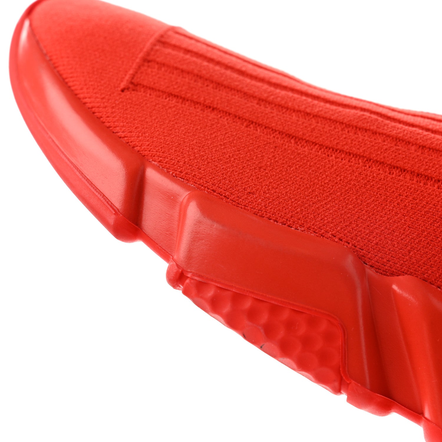 Balenciaga Ribbed Effect Knit Mens Speed Sneakers 42 Rouge 10 of 13