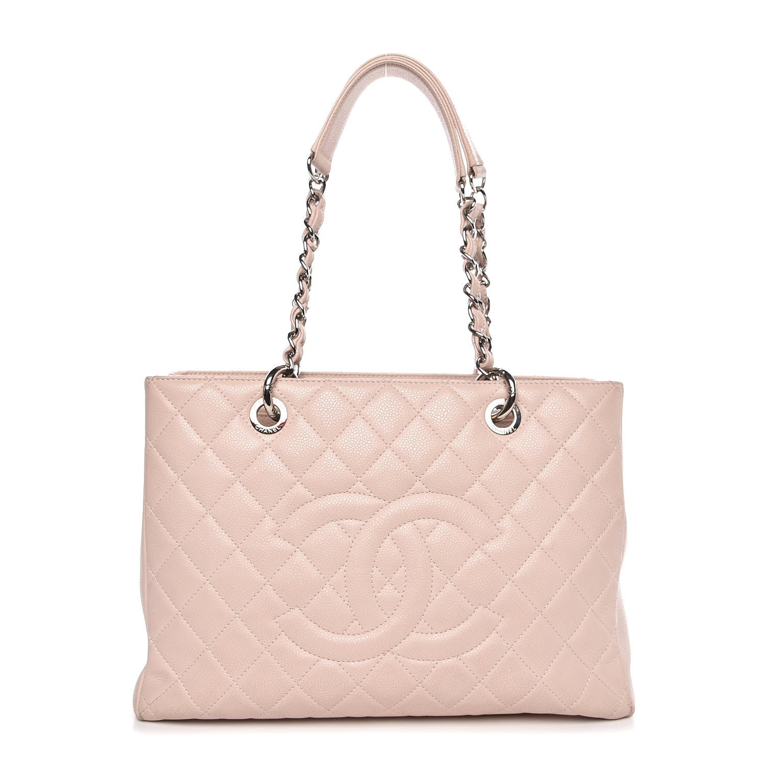 Chanel Caviar Quilted Grand Shopping Tote GST Light Pink 1 of 16