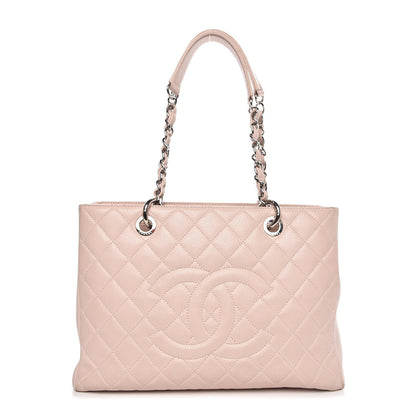 Chanel Caviar Quilted Grand Shopping Tote GST Light Pink 1 of 16