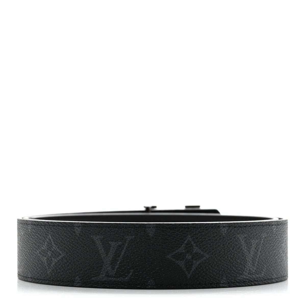 Calfskin Monogram Eclipse 35mm LV Initiales Reversible 95 38 Belt