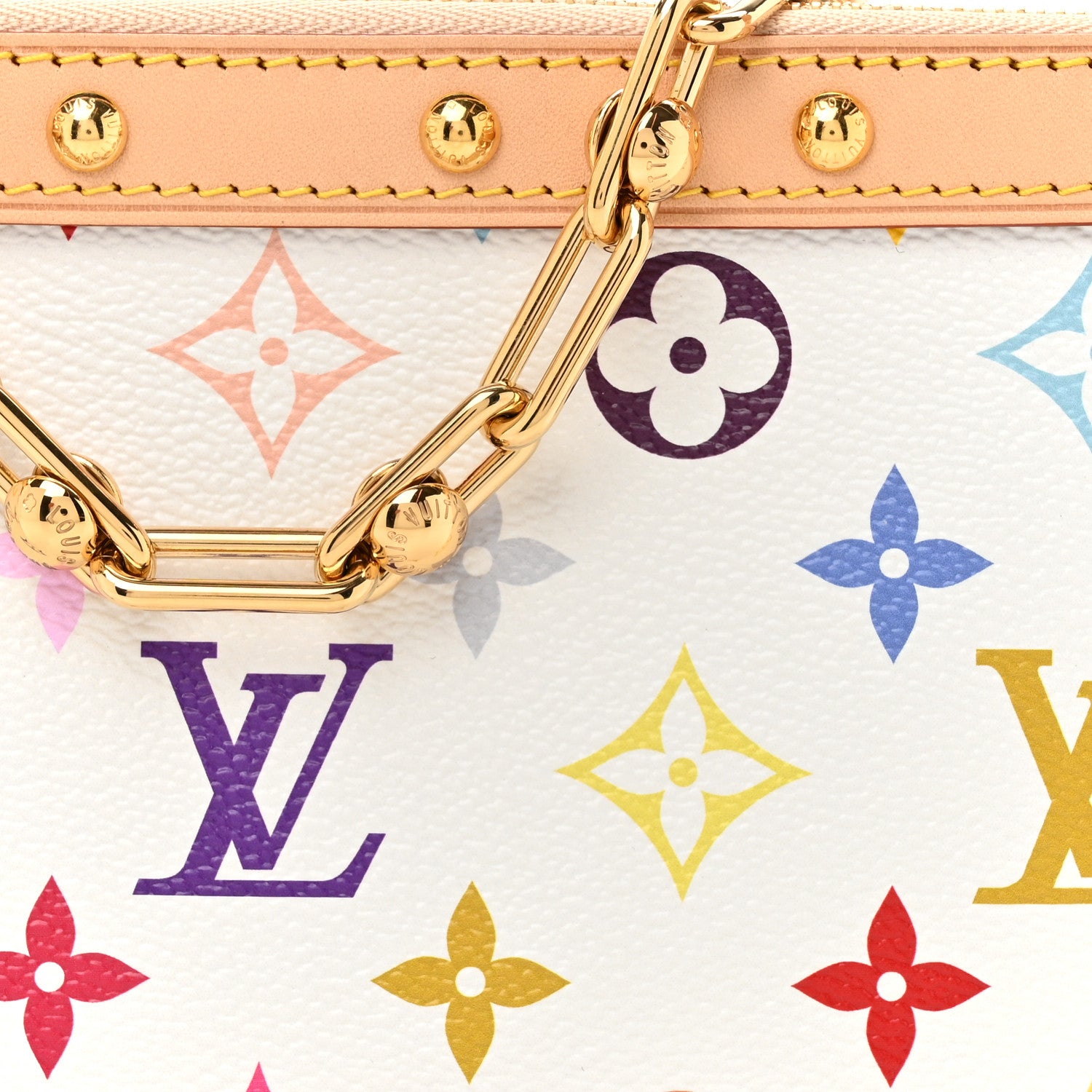 Louis Vuitton LV X TM Monogram Multicolor Pochette Accessories White 7 of 10