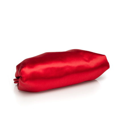Valentino Garavani Satin Crystal Bow Frame Evening Bag Red 4 of 6