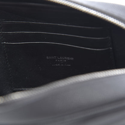 Saint Laurent Grain De Poudre Matelasse Monogram Mini Lou Camera Bag Asphalt 6 of 11