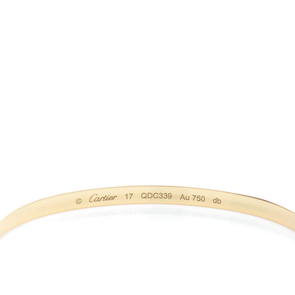 Cartier 18K Yellow Gold Small LOVE Bracelet 17 3 of 4