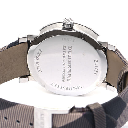 Burberry Stainless Steel Calfskin 38mm Heritage Nova Check Quartz Watch Brown BU1774 4 of 5