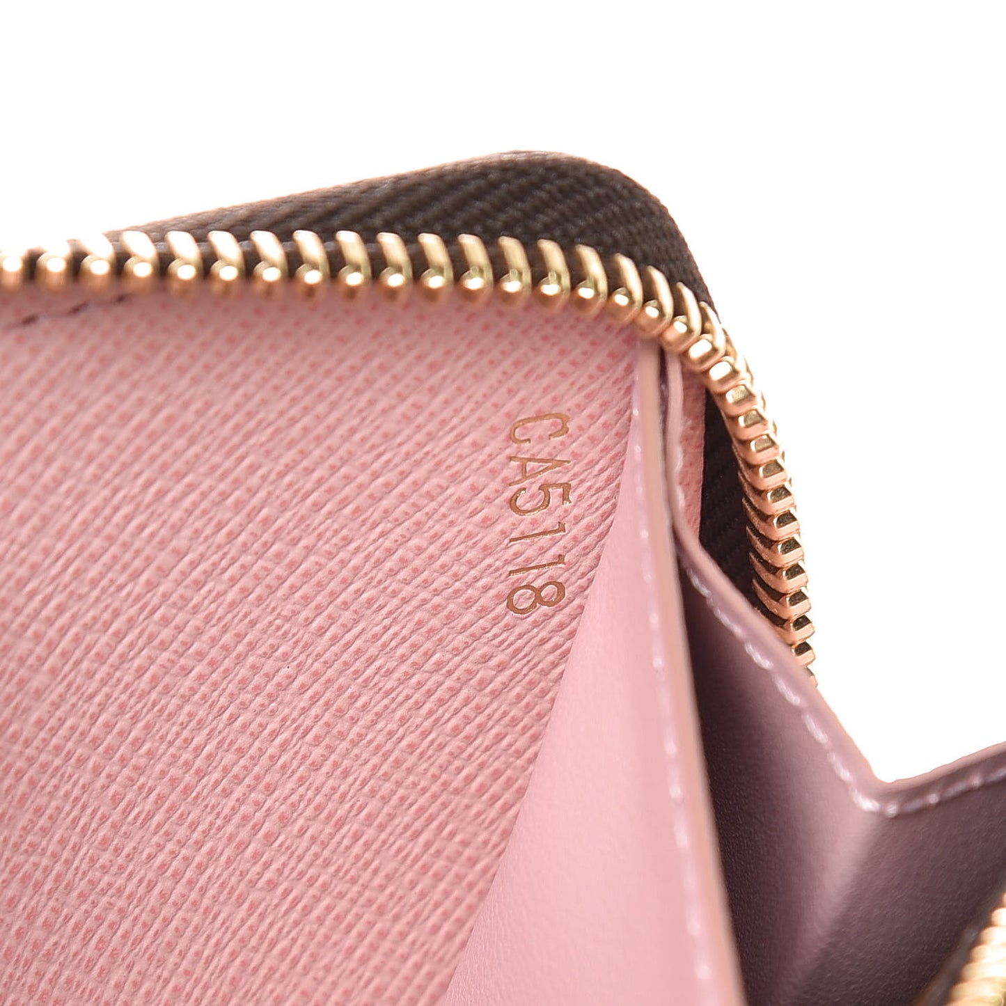 Monogram Clemence Wallet Rose Ballerine