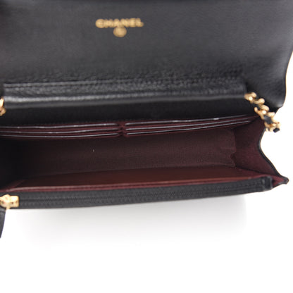 Chanel Caviar Quilted Wallet On Chain WOC Black 4 of 11