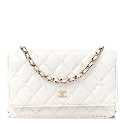 Chanel Caviar Quilted Wallet On Chain WOC White 1 of 10