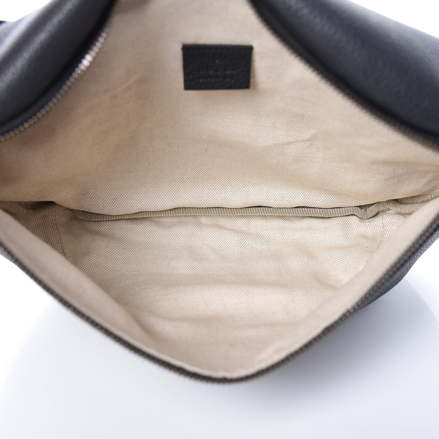 Grained Calfskin Logo Belt Bag Black
