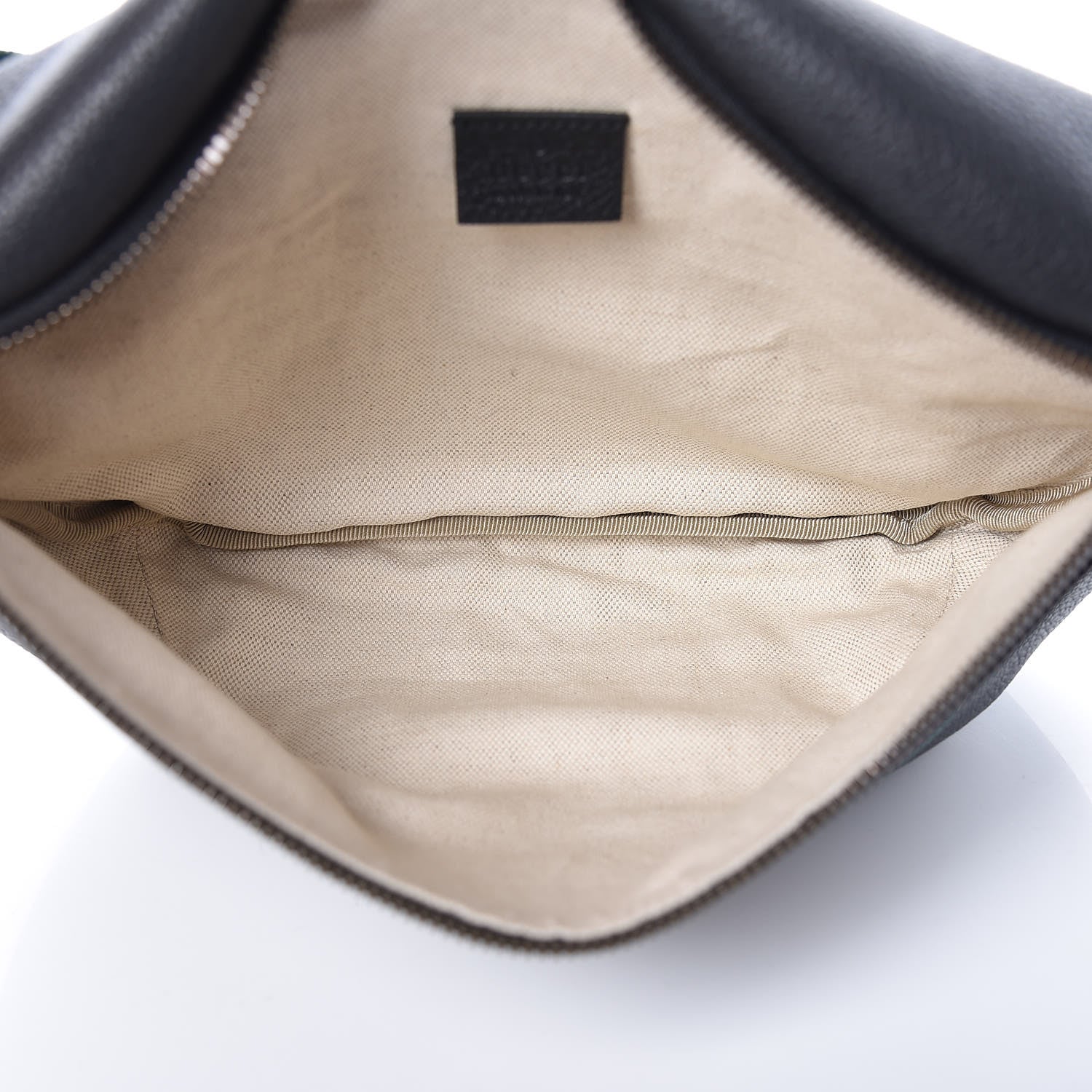 Gucci Grained Calfskin Logo Belt Bag Black 5 of 10