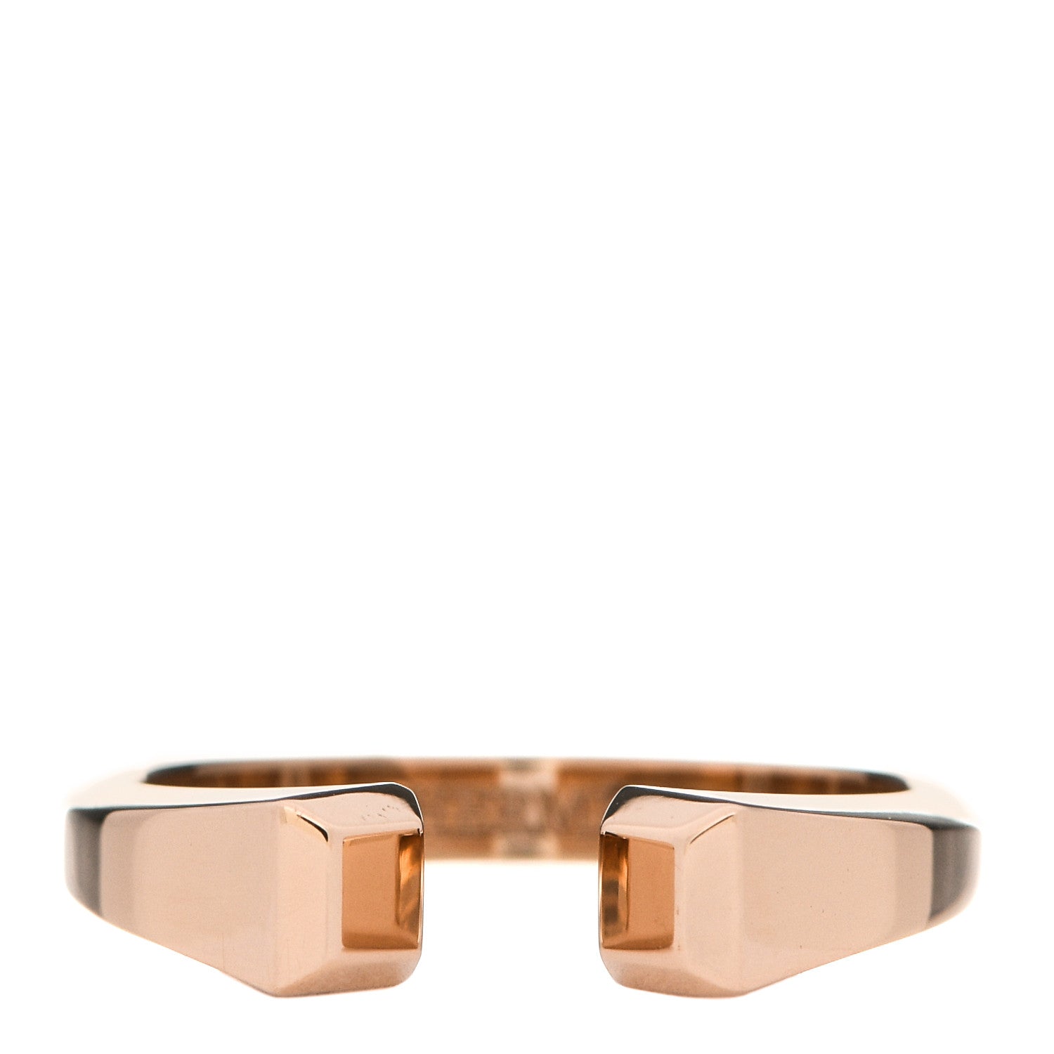Hermes 18K Rose Gold PM Clou de Forge Ring 50 5.25 1 of 8