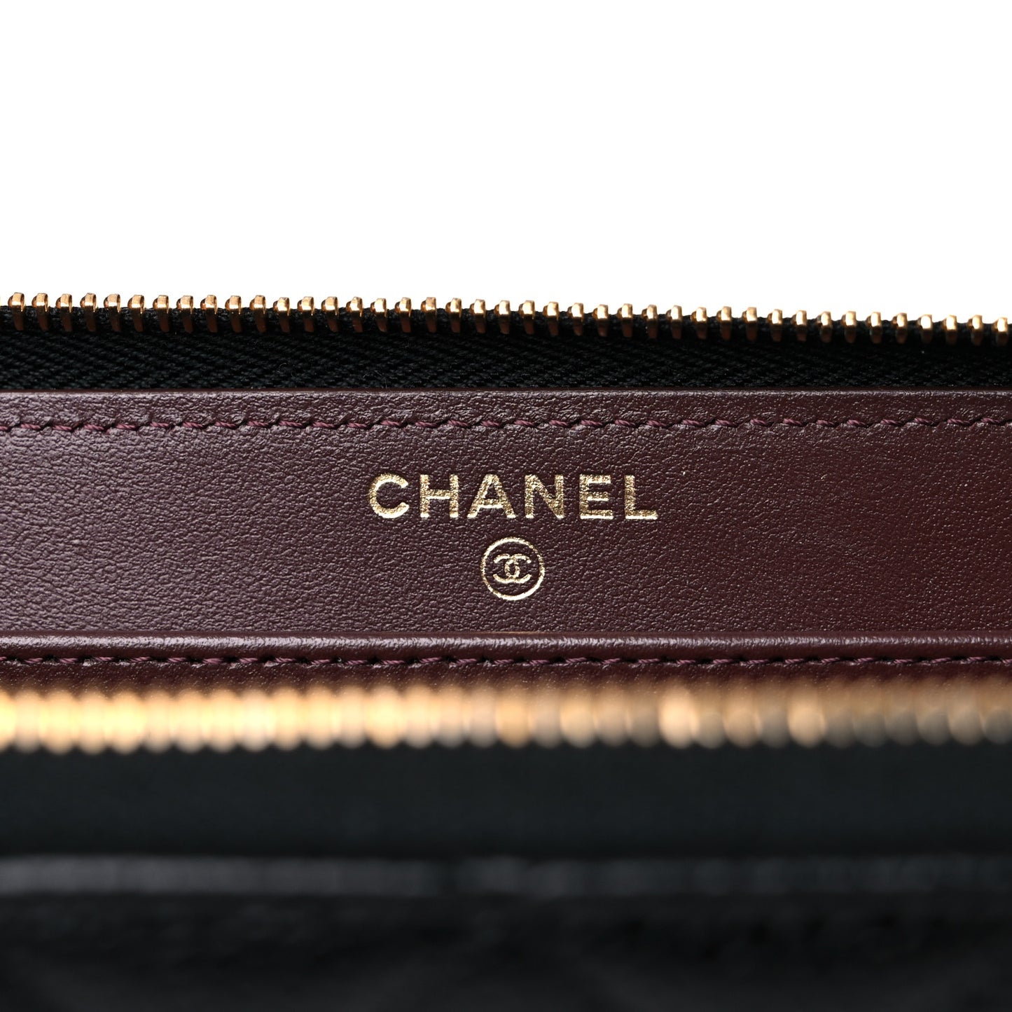 Caviar Quilted Large Gusset Zip Around Wallet Black