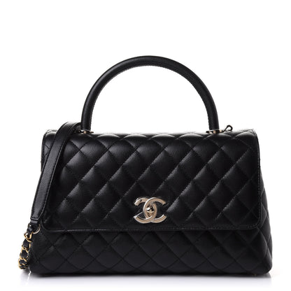Chanel Caviar Quilted Small Coco Handle Flap Black 1 of 10