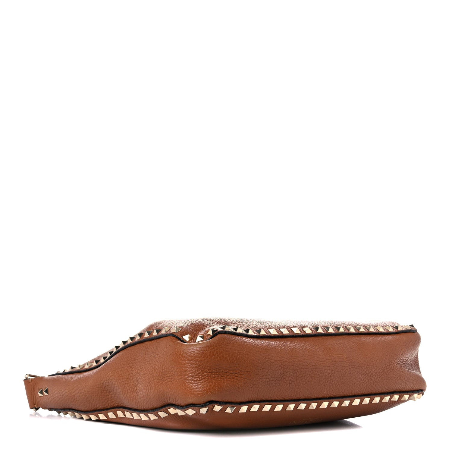 Valentino Garavani Pebbled Calfskin Large Rockstud Flip-Lock Messenger Bag Light Cuir 4 of 28