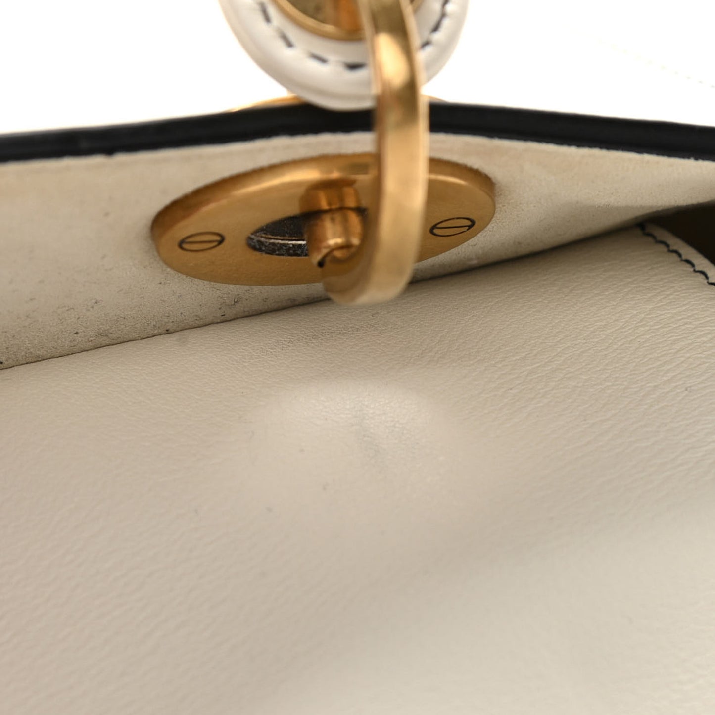 Calfskin Niki De Saint Phalle Heart Medium Supple Lady Dior Off White