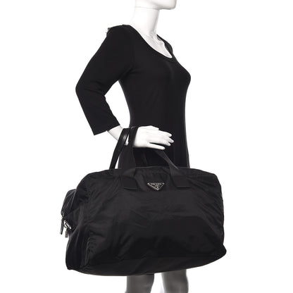 Prada Tessuto Nylon Weekender Black 2 of 13