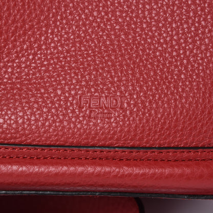 Fendi Cuoio Romano Selleria F is Fendi Grande Mon Tresor Pocket Bucket Bag Rosso 10 of 10