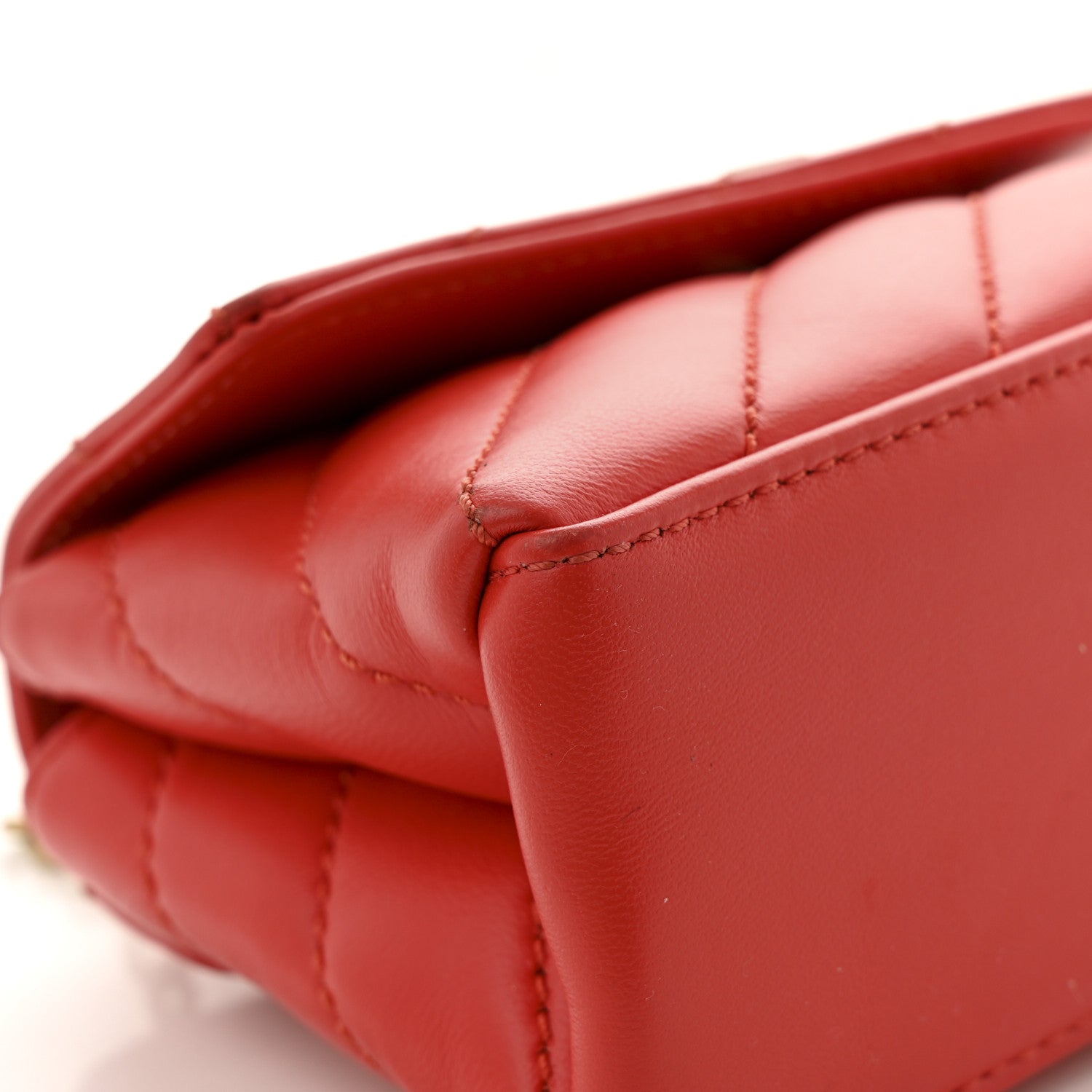 Off-White Calfskin Diagonal Quilted Jackhammer 17 Shoulder Bag Red 12 of 15