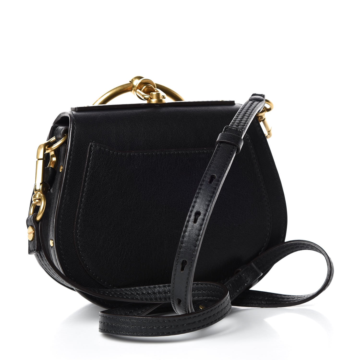 Chloe Calfskin Small Nile Bracelet Bag Black 4 of 8