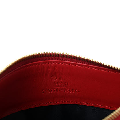 Gucci GG Supreme Monogram Blooms Small Zip Pouch Beige Blue Hibiscus Red 6 of 6