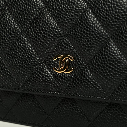 Chanel Caviar Quilted Wallet On Chain WOC Black 7 of 7