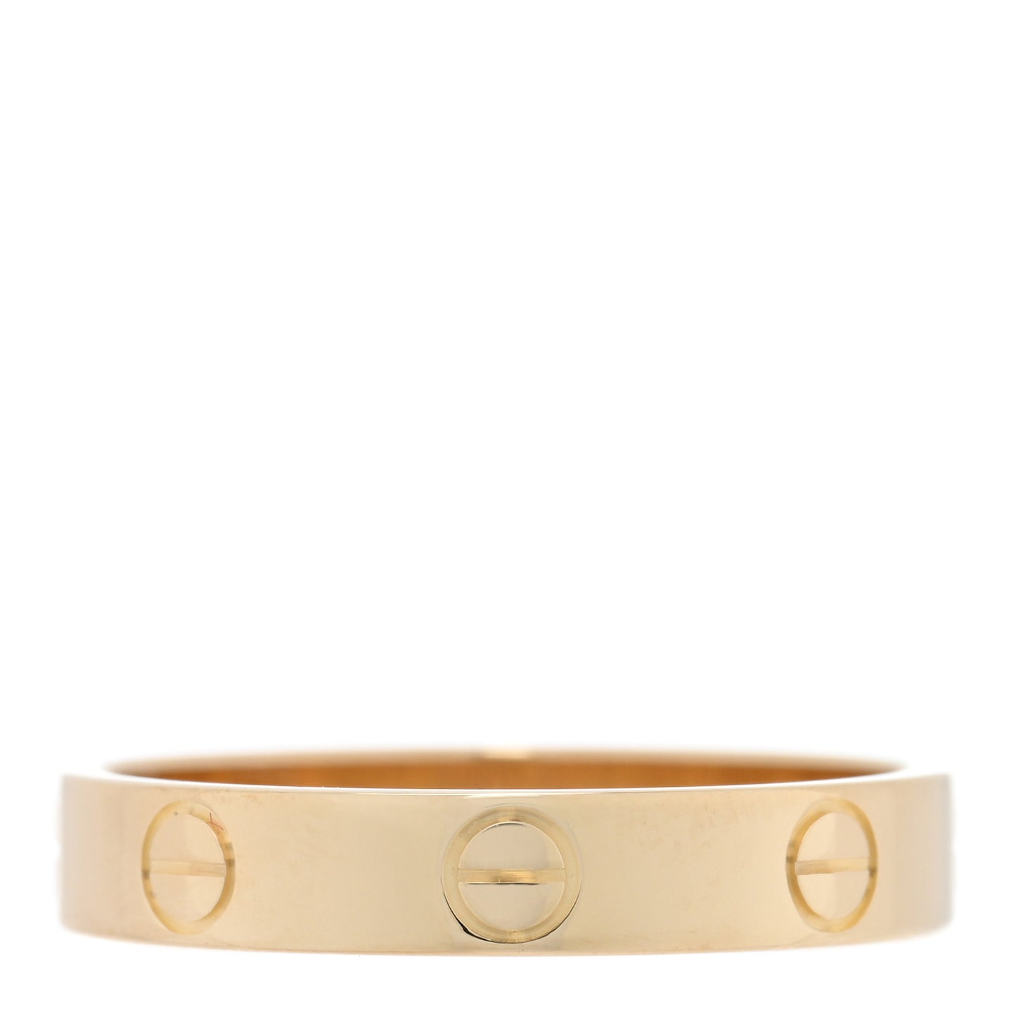 18K Yellow Gold 3.5mm LOVE Wedding Band Ring 55 7.25