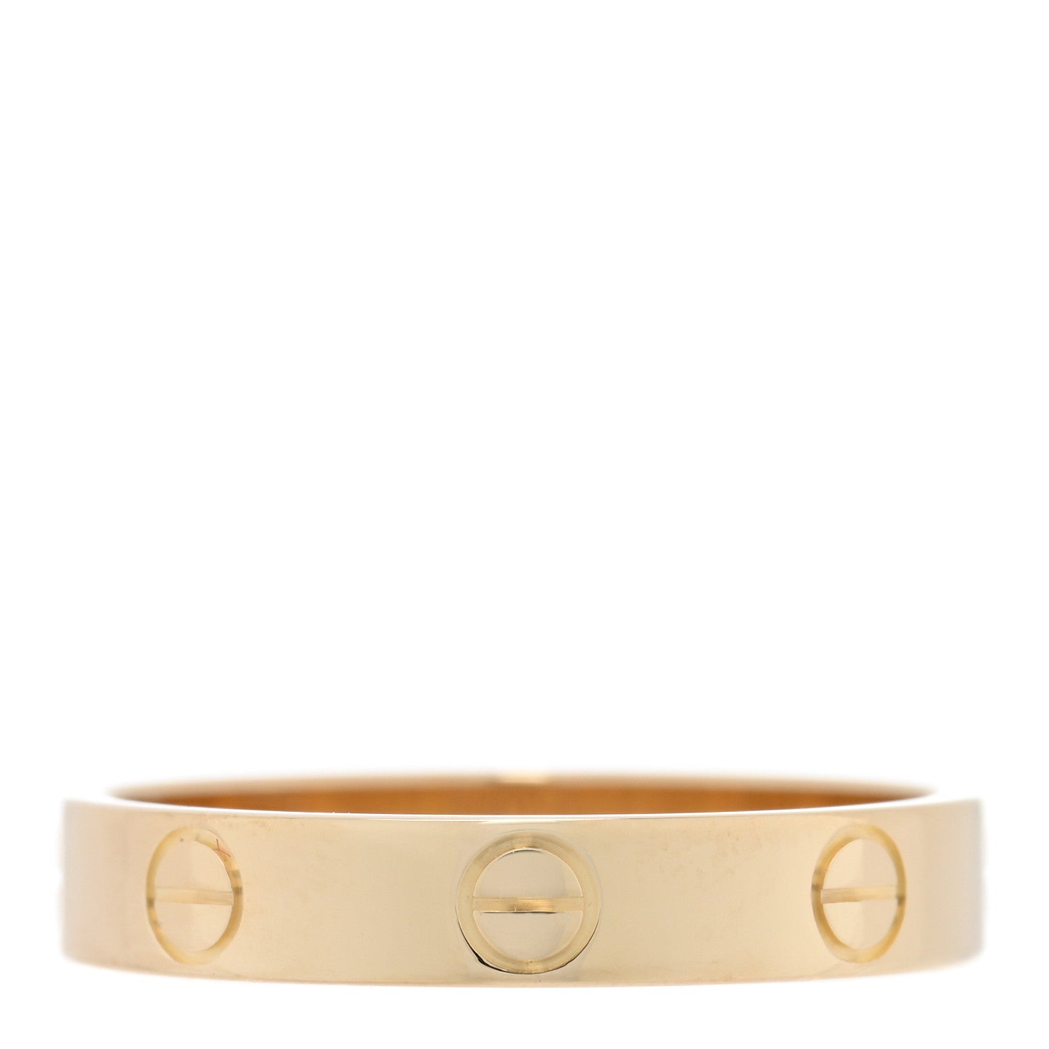 Cartier 18K Yellow Gold 3.5mm LOVE Wedding Band Ring 55 7.25 3 of 5