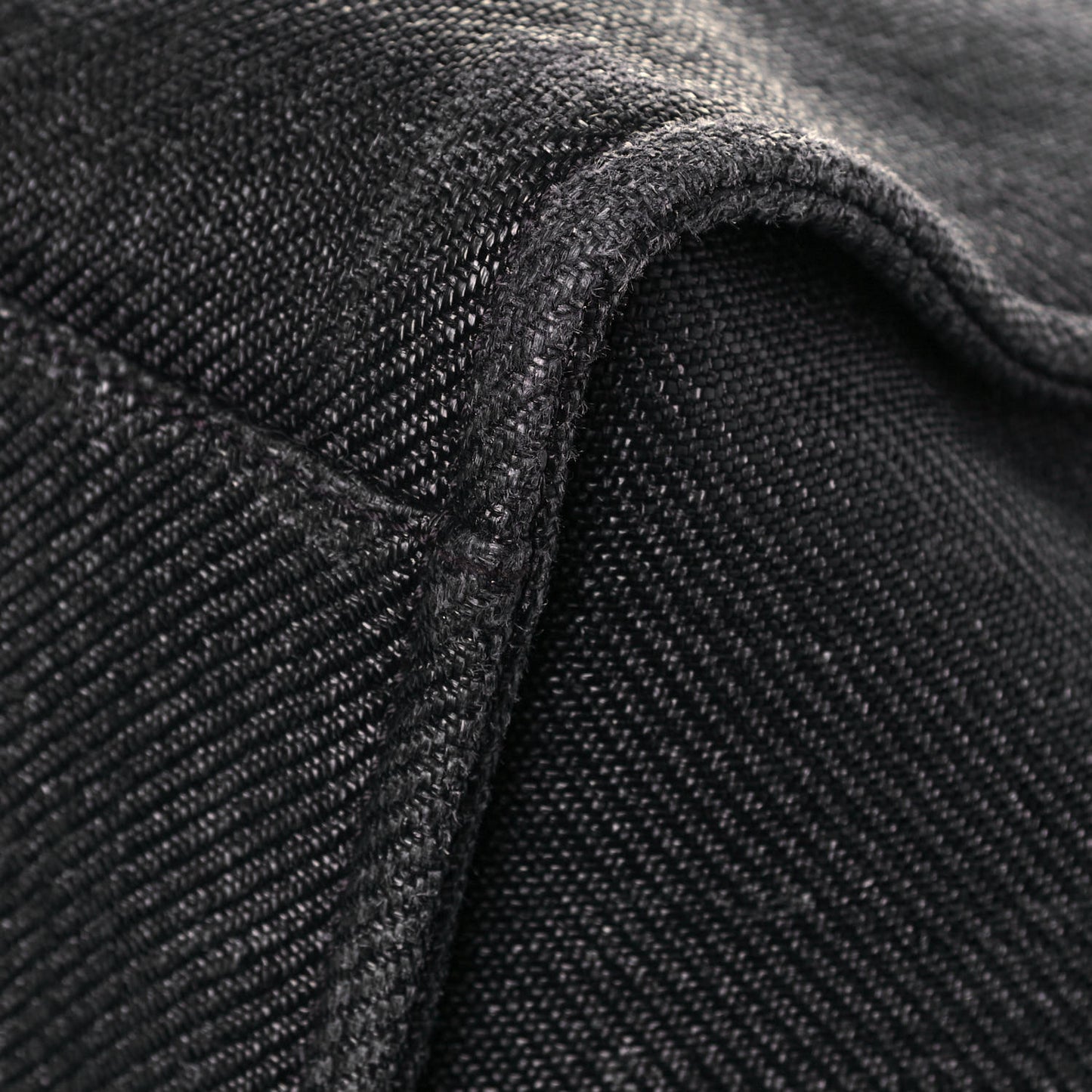 Canvas Large Deauville Tote Black White