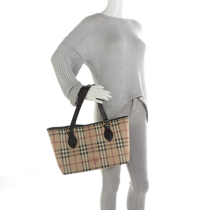 Burberry Haymarket Check Medium Tote Chocolate 2 of 8