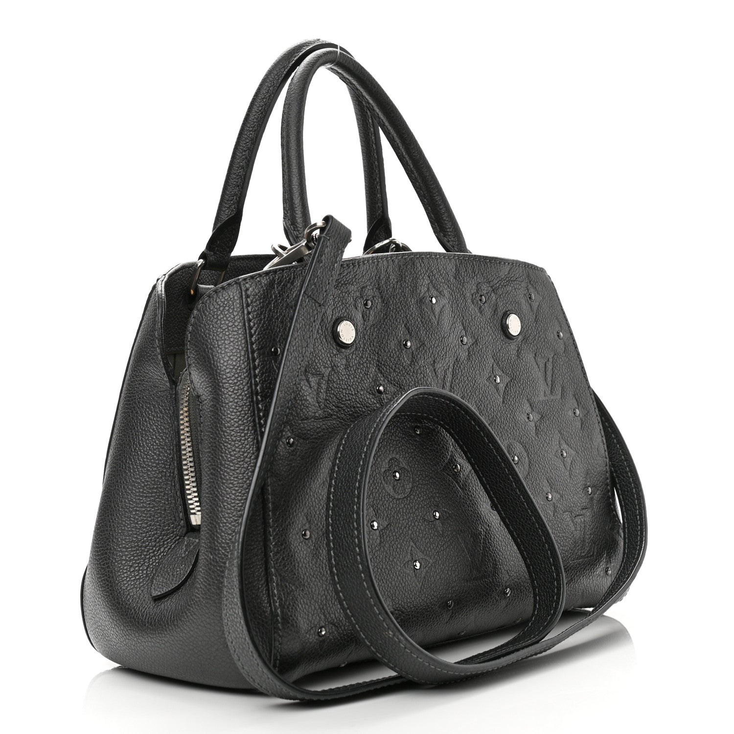 Louis Vuitton Empreinte Studded Montaigne BB Platine 2 of 10