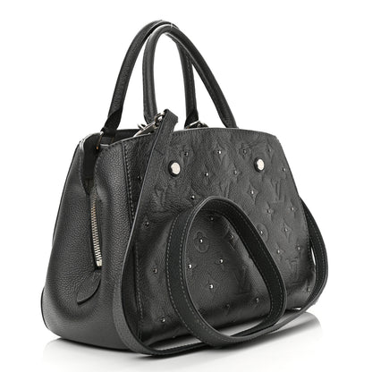 Louis Vuitton Empreinte Studded Montaigne BB Platine 2 of 10
