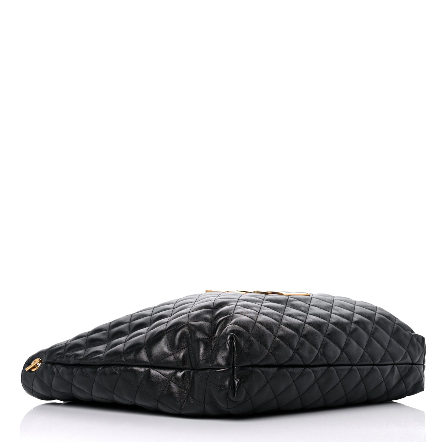 Lambskin Quilted Maxi Icare Shopping Tote Black