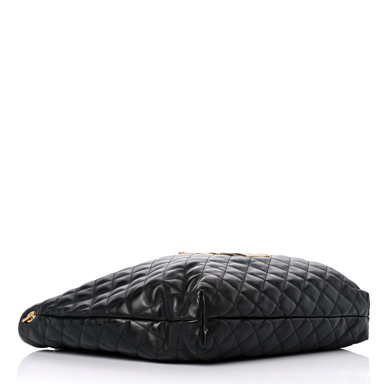 Saint Laurent Lambskin Quilted Maxi Icare Shopping Tote Black 5 of 14