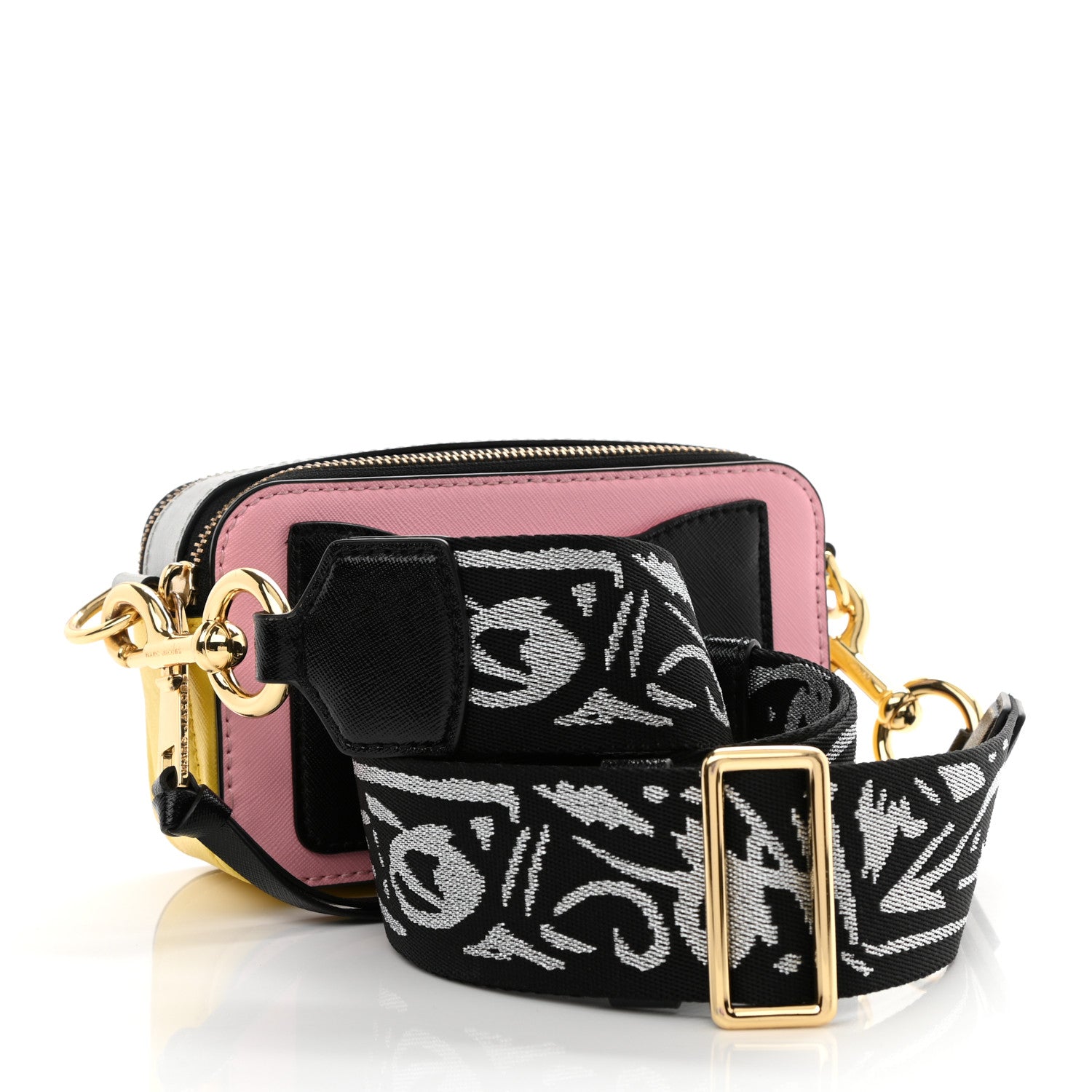 Marc Jacobs Saffiano Small Snapshot Camera Bag Baby Pink Multicolor 3 of 10