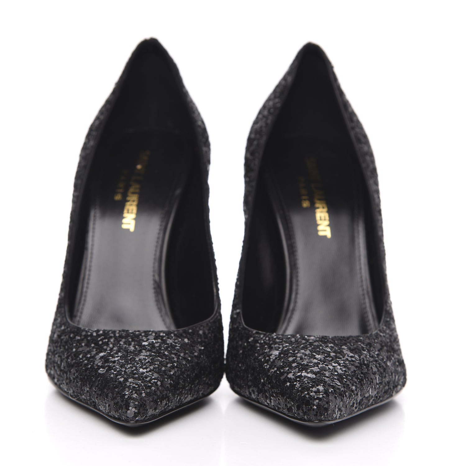 Saint Laurent Glitter Opyum 100 Pumps 36 Black 2 of 9