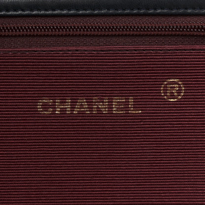 Chanel Lambskin Ribbon Quilted Small Single Flap Navy 6 of 12
