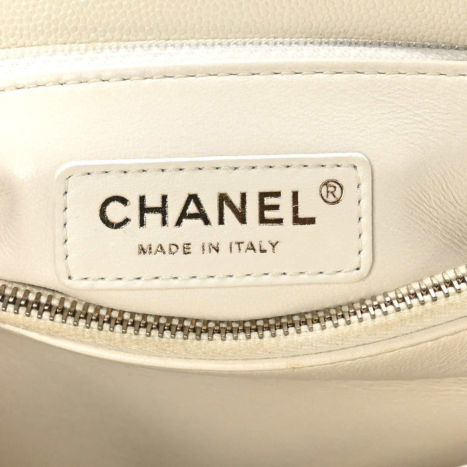 Chanel Caviar Quilted Small Coco Handle Flap White 7 of 10