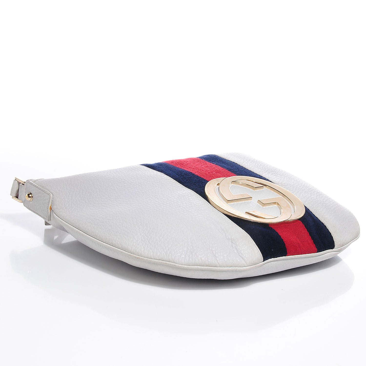Gucci Leather Web Blondie Hobo White 4 of 8