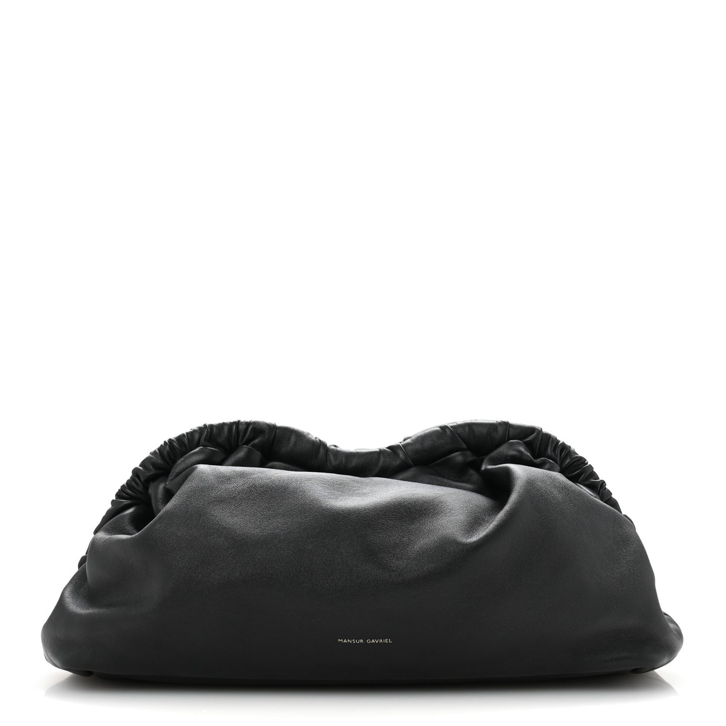 Lambskin Cloud Clutch Black