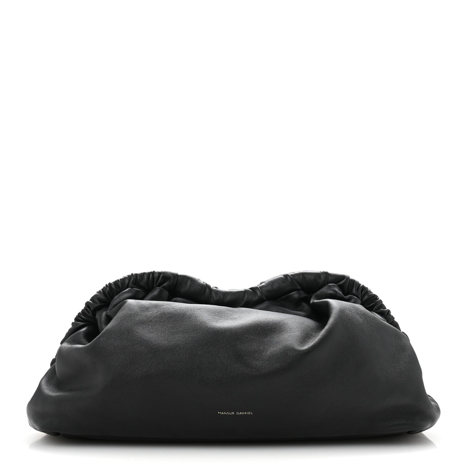 Mansur Gavriel Lambskin Cloud Clutch Black 1 of 12