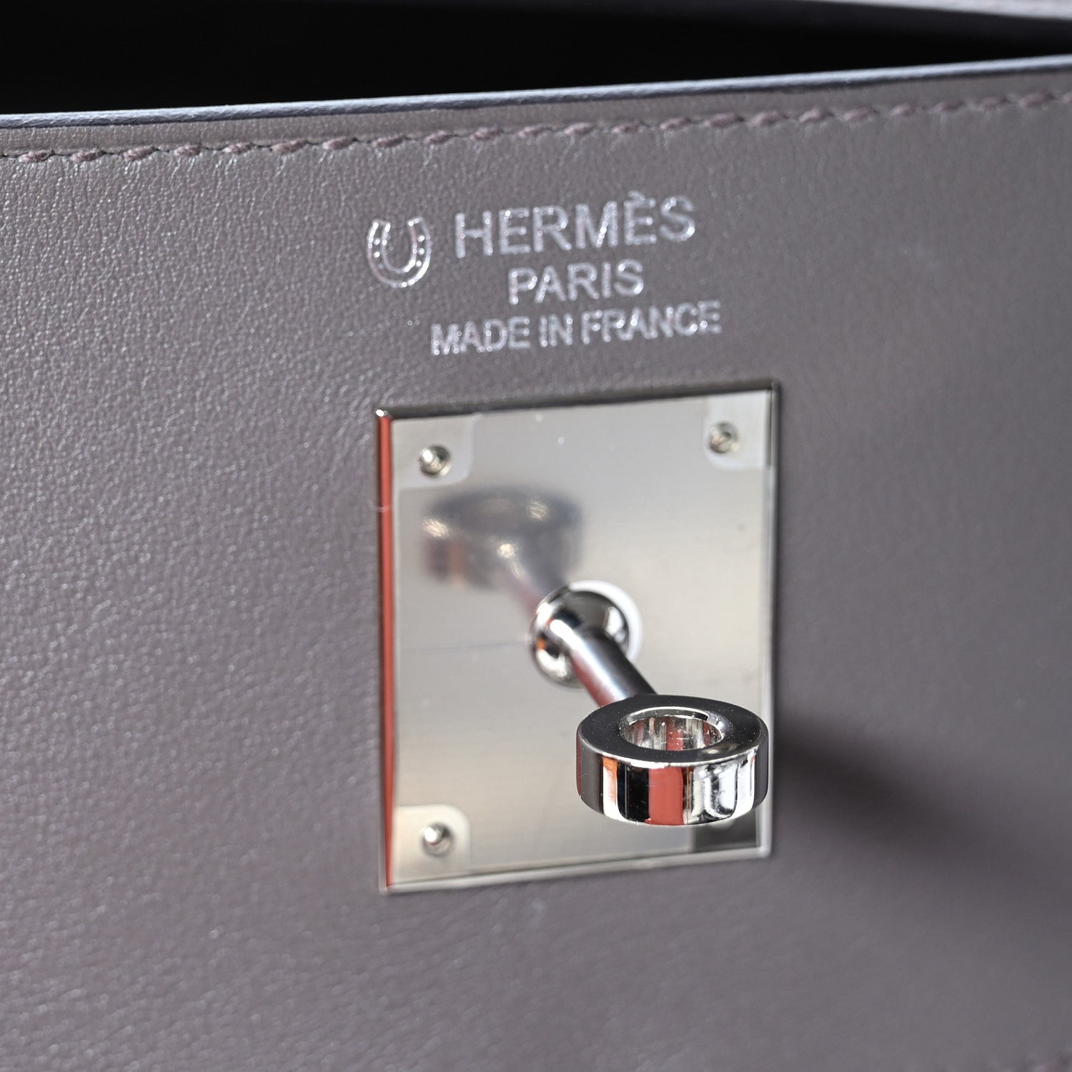 Hermes Swift Horseshoe Lakis Kelly 35 Etain 6 of 10