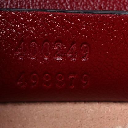 Gucci Tweed GG Monogram Small Dionysus Shoulder Bag White Black Romantic Cherry 7 of 12