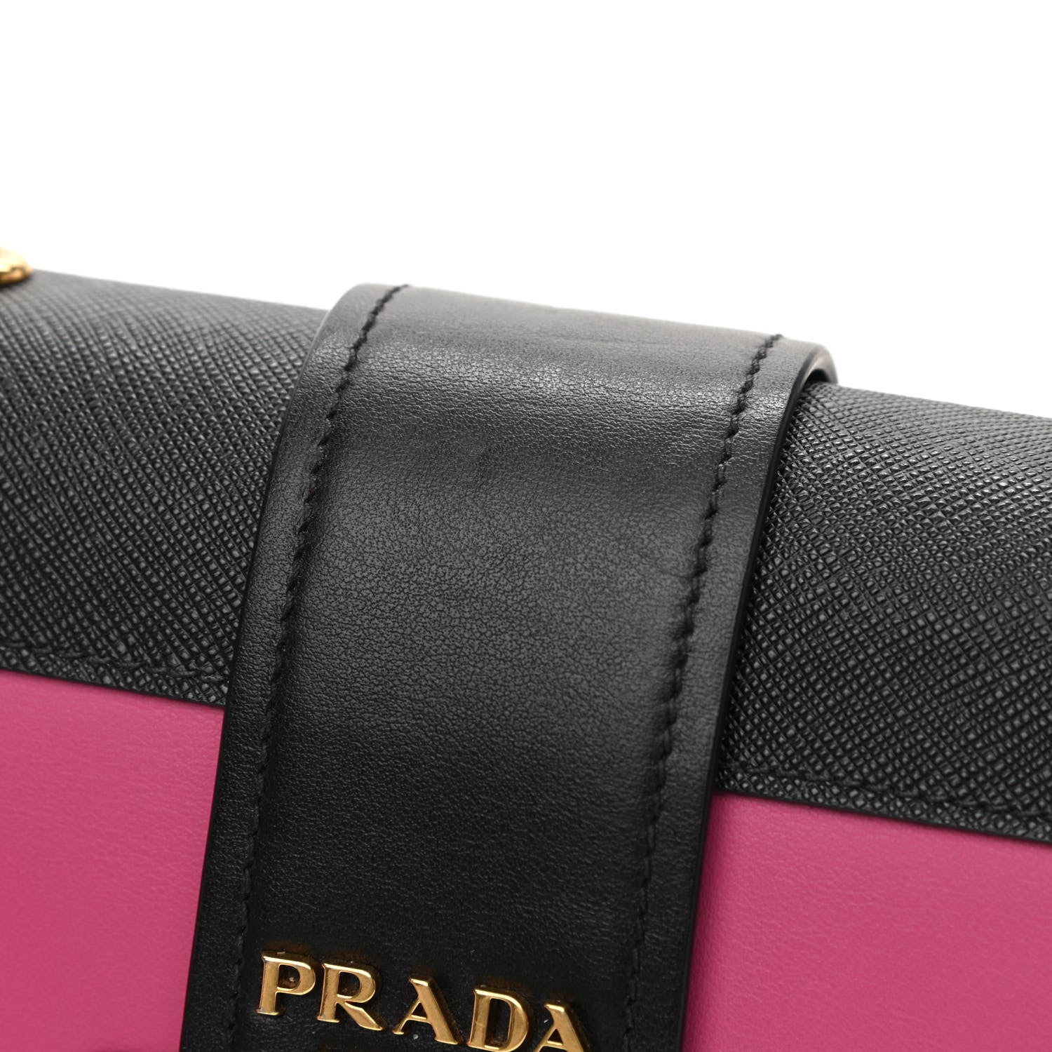 Prada City Calf Saffiano Cahier Bag Fuxia Black 10 of 10